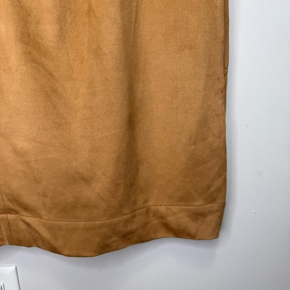 Reitman's Tan Faux Suede Button Down Mini Skirt Size 2x - Picture 10 of 14